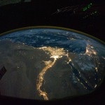 Nile River at night