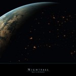 earth from space at night