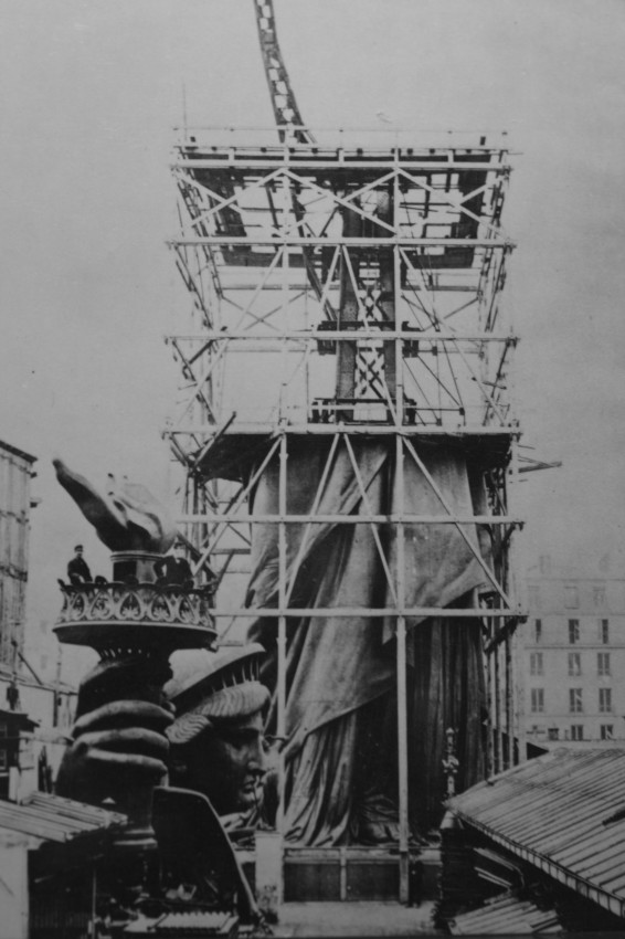 construction of statue of liberty