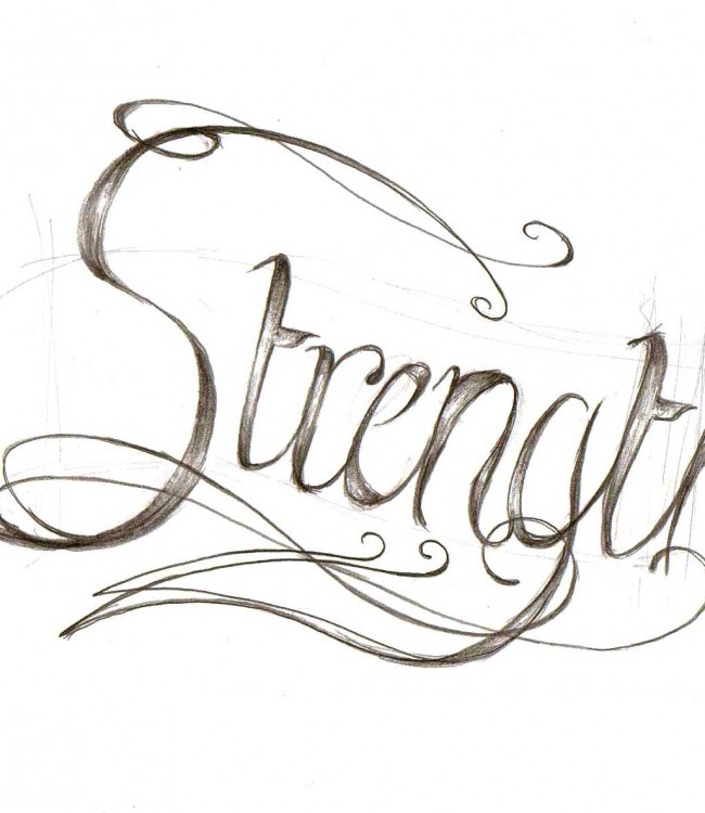 Photos of Strength Tattoos